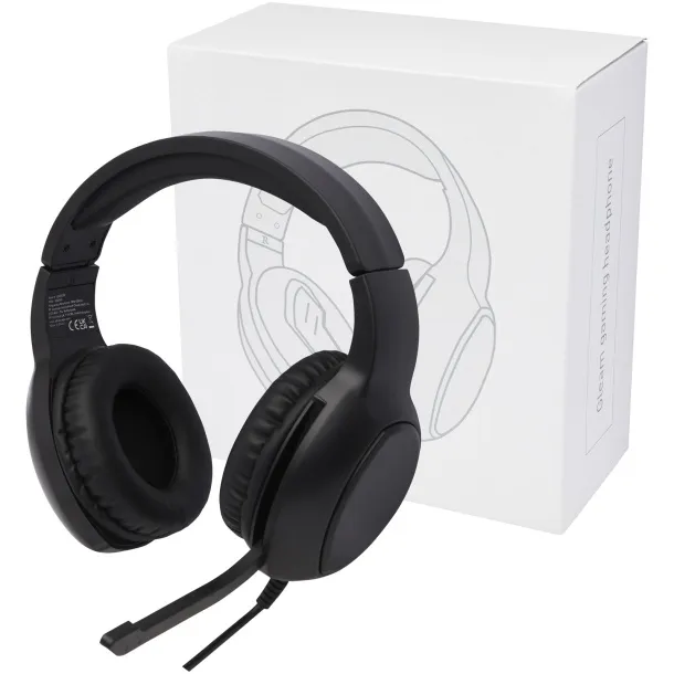 Gleam gaming headphones Solid black