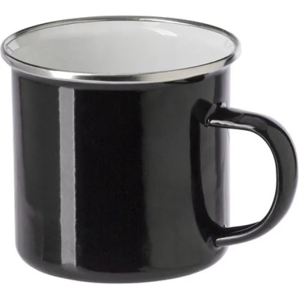  Enamel mug 350 ml Crna