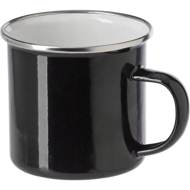  Enamel mug 350 ml black