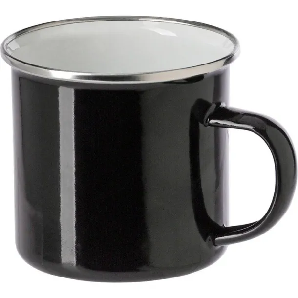  Enamel mug 350 ml black