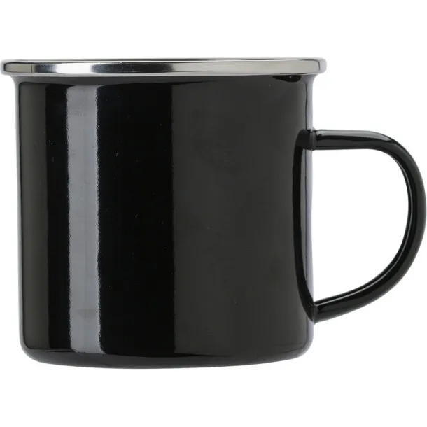  Enamel mug 350 ml Crna