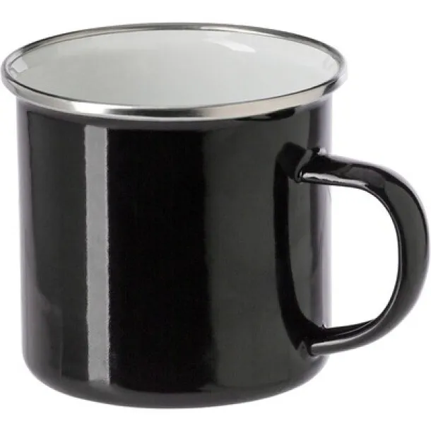  Enamel mug 350 ml Crna