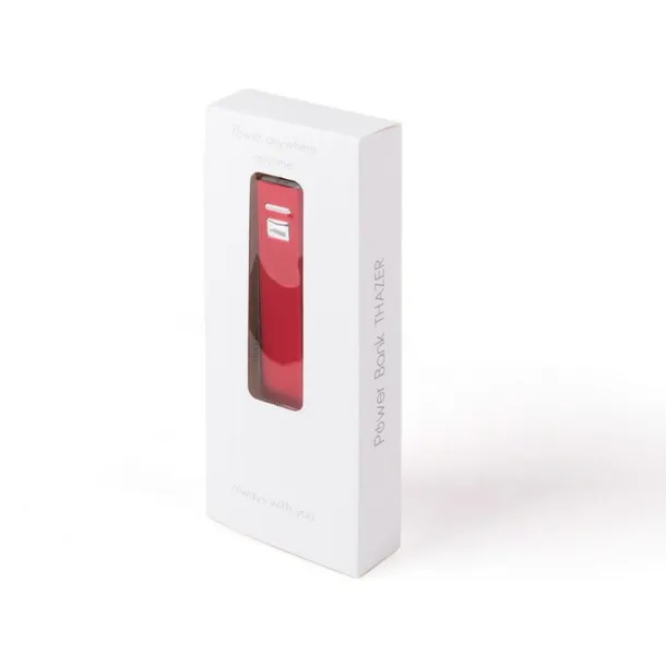  Power bank 2200 mAh red