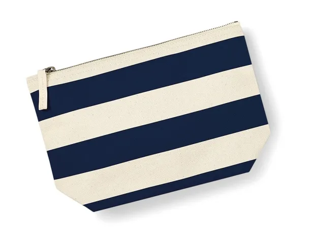  Nautical Accessory Bag - Westford Mill Natural Navy