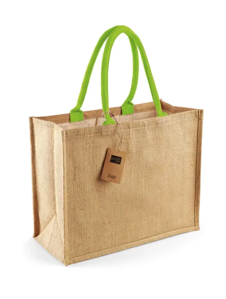  Classic Jute Shopper - Westford Mill Natural Lime Green