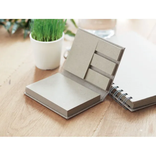 GRASS STICKY Recycled/grass sticky memo pad Beige