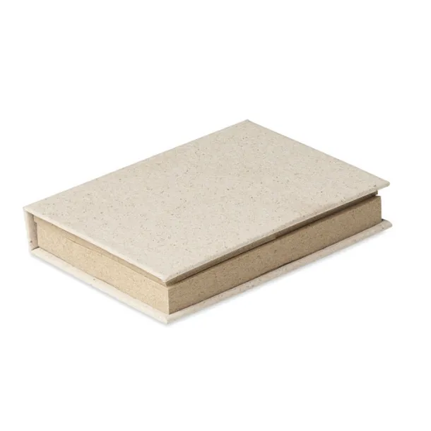 GRASS STICKY Recycled/grass sticky memo pad Beige