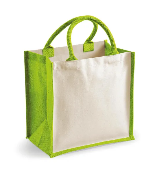  Printers' Midi Jute Bag - Westford Mill Apple Green