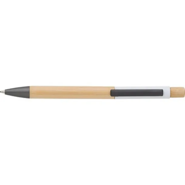  Bamboo ball pen white