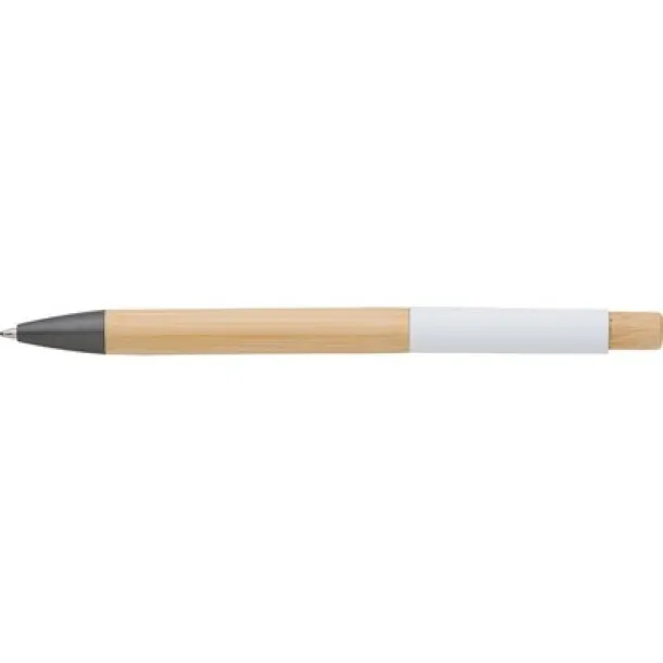  Bamboo ball pen white