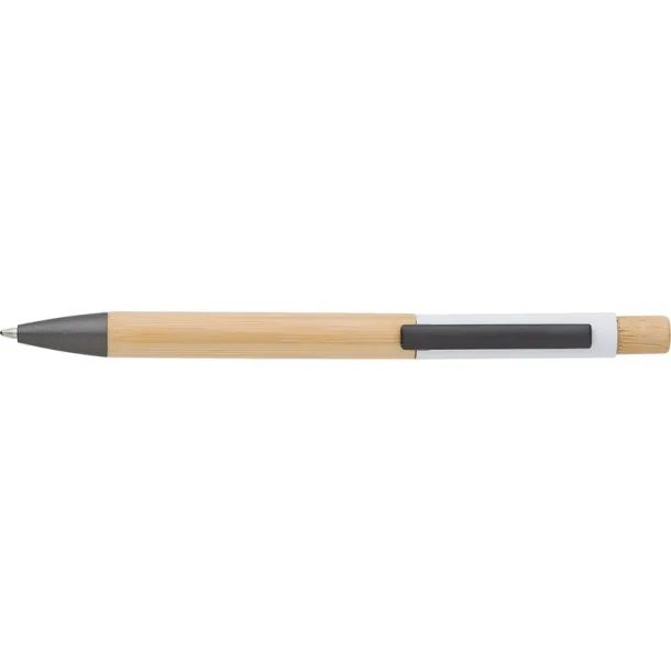  Bamboo ball pen white