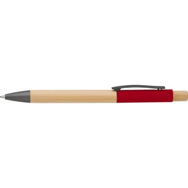  Bamboo ball pen Crvena