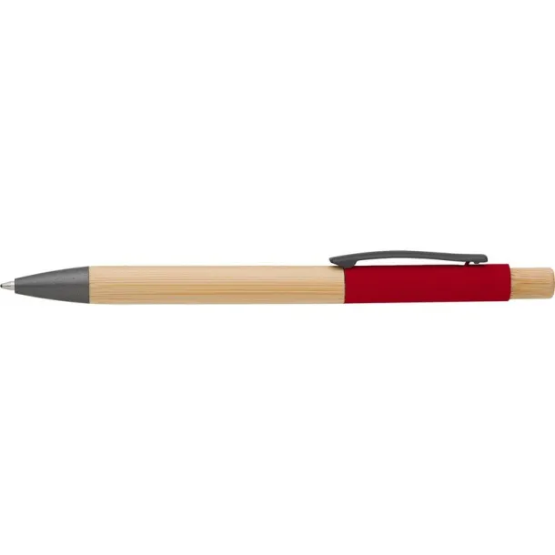  Bamboo ball pen Crvena