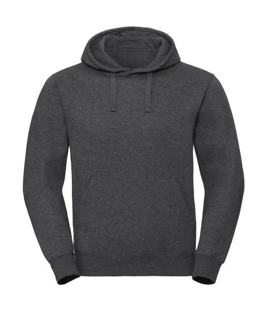  Men's Authentic Melange Hooded Sweat - Russell  Carbon Melange