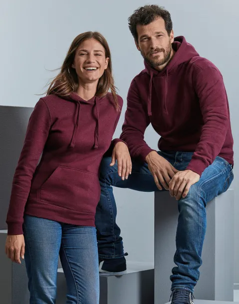  Muški melange hoodie s patentnim zatvaračem, 280 g/m² - Russell 