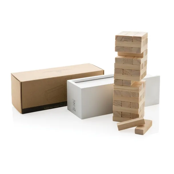  FSC® delux drvena jenga igra - XD Collection Bijela 