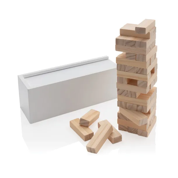  FSC® delux drvena jenga igra - XD Collection Bijela 