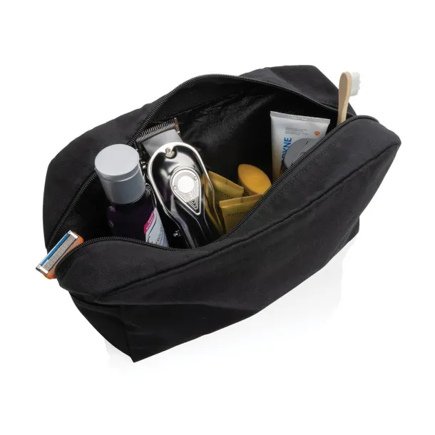  Impact AWARE™ 285 gsm rcanvas toiletry bag undyed - XD Collection Black 