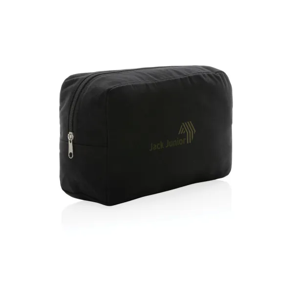  Impact AWARE™ 285 gsm rcanvas toiletry bag undyed - XD Collection Black 