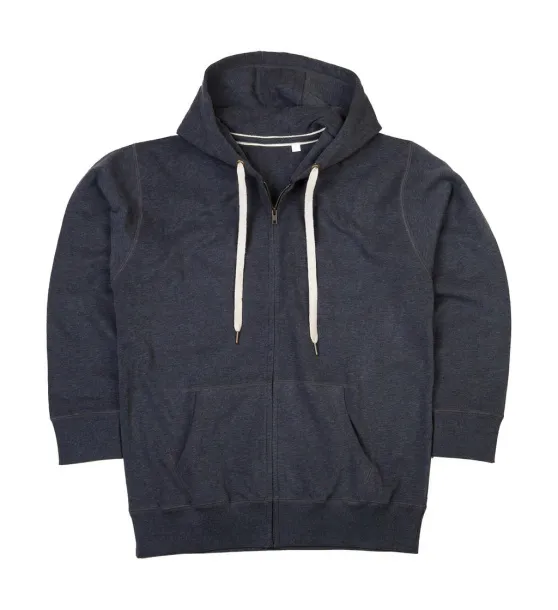  Men's Superstar Zip Through Hoodie - Mantis Charcoal Grey Melange