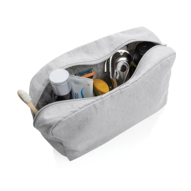  Impact AWARE™ 285 gsm rcanvas toiletry bag undyed - XD Collection Grey 