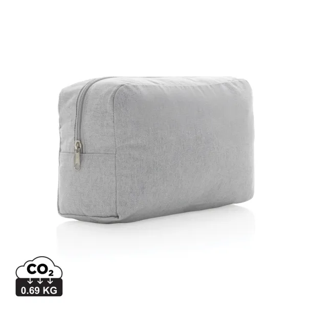  Impact AWARE™ 285 gsm rcanvas toiletry bag undyed - XD Collection Grey 