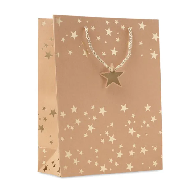 SPARKLE Gift paper bag with pattern Gold