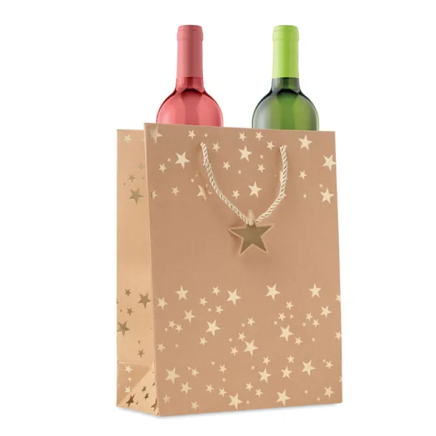 SPARKLE Gift paper bag with pattern Gold