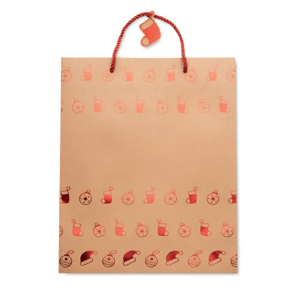 SPARKLE Gift paper bag with pattern Red