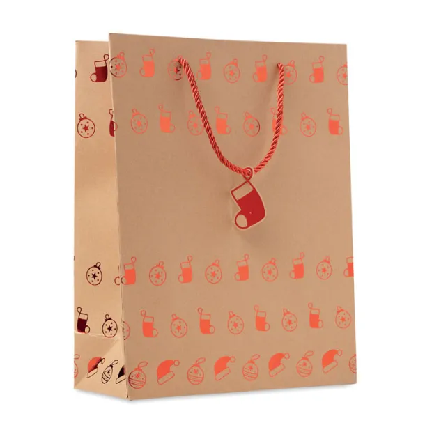 SPARKLE Gift paper bag with pattern Red