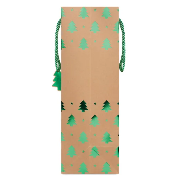 SPARKLE Gift paper bag with pattern Green