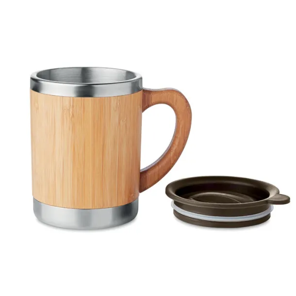MOKKA putna šalica od bambusa, 300 ml Drvo