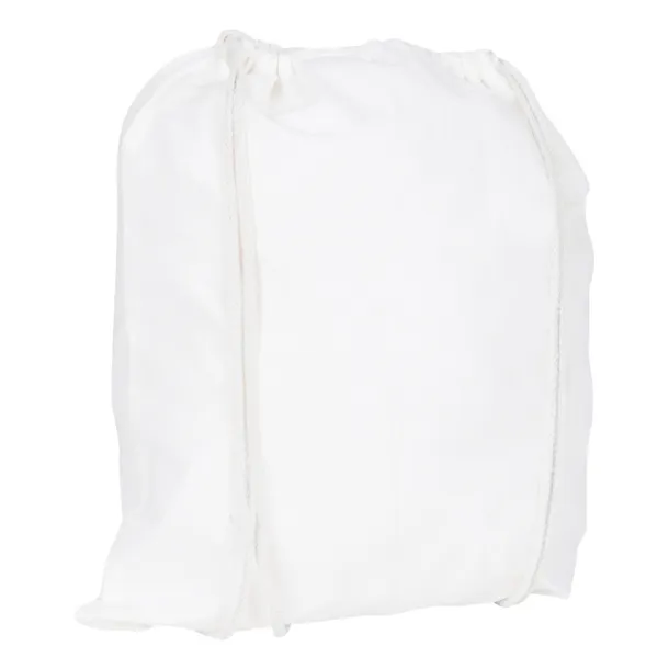  Cotton drawstring bag white