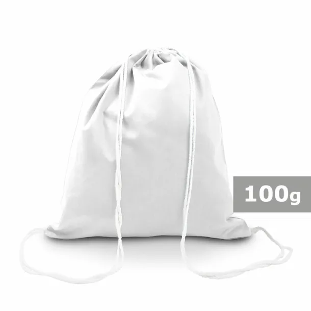  Cotton drawstring bag Bijela