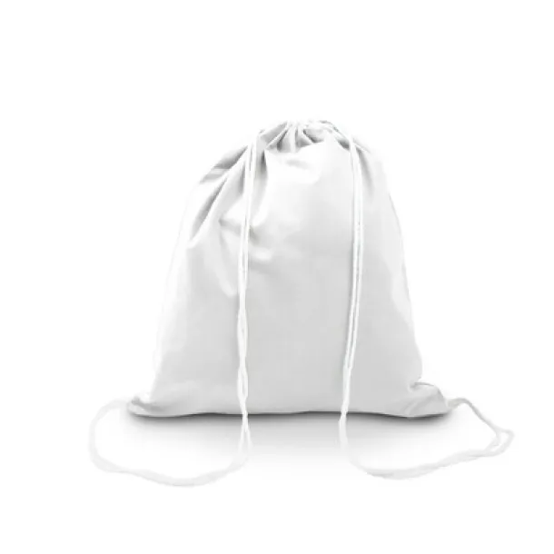  Cotton drawstring bag white