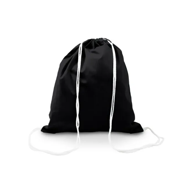  Cotton drawstring bag Crna