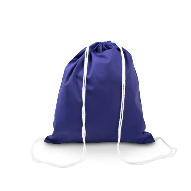  Cotton drawstring bag navy blue