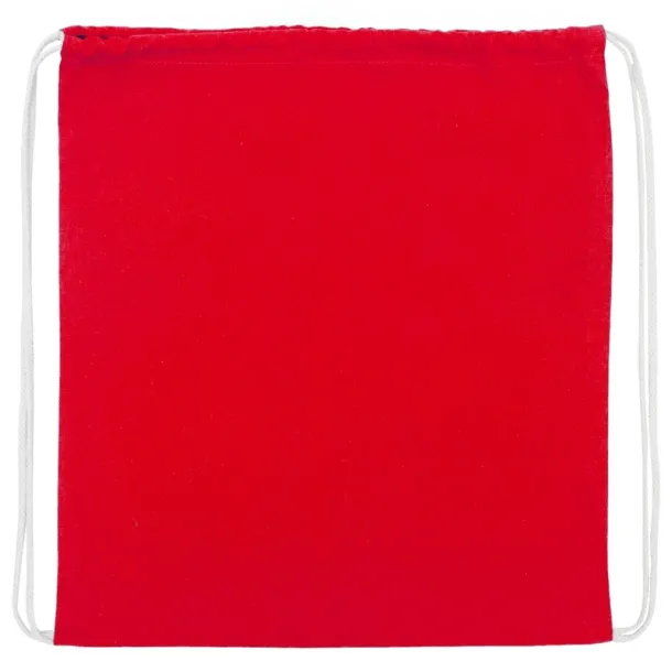  Cotton drawstring bag red