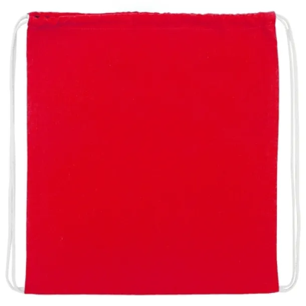  Cotton drawstring bag red