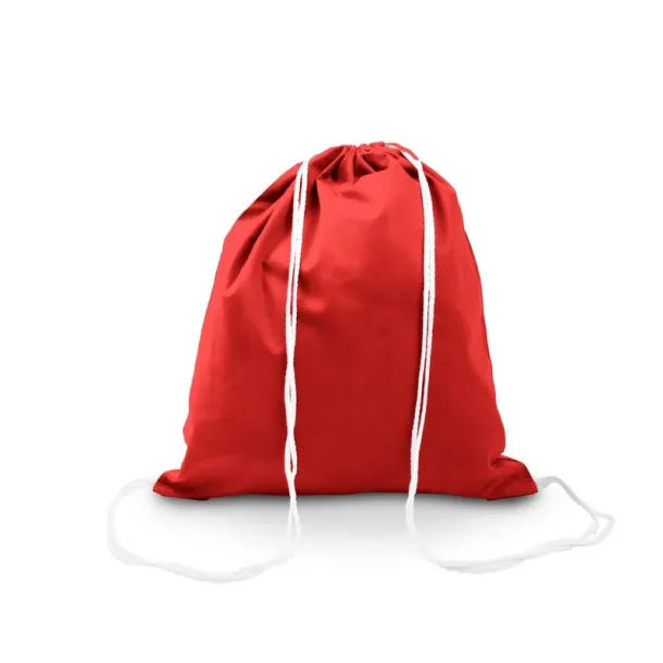  Cotton drawstring bag red