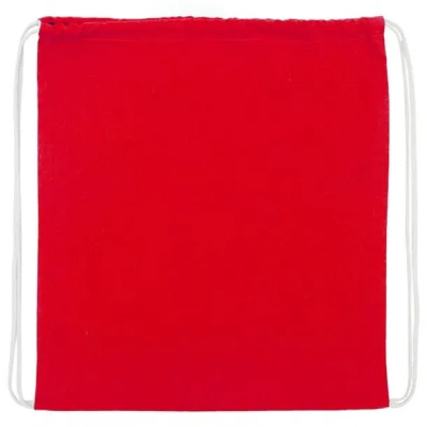  Cotton drawstring bag red