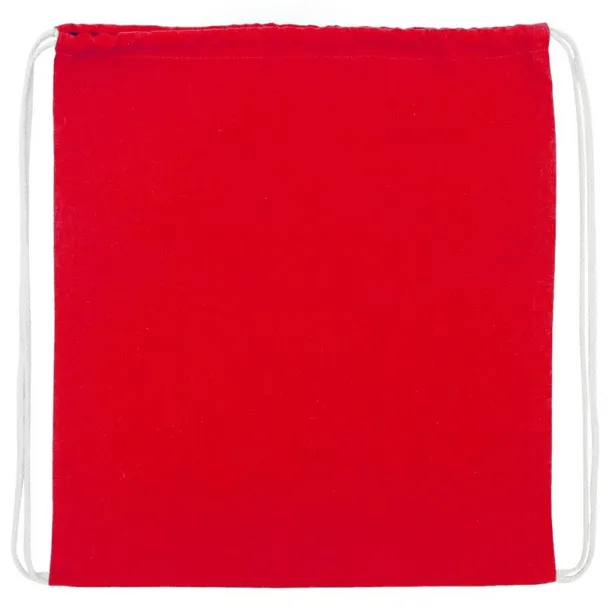  Cotton drawstring bag red