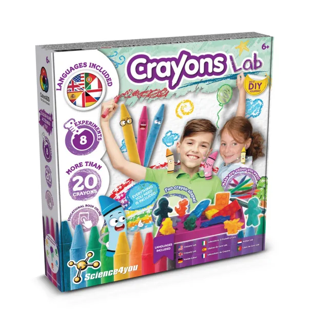 Crayon Factory Kit IV Educational game supplied with a kraft paper gift bag (115 g/m²) Natural