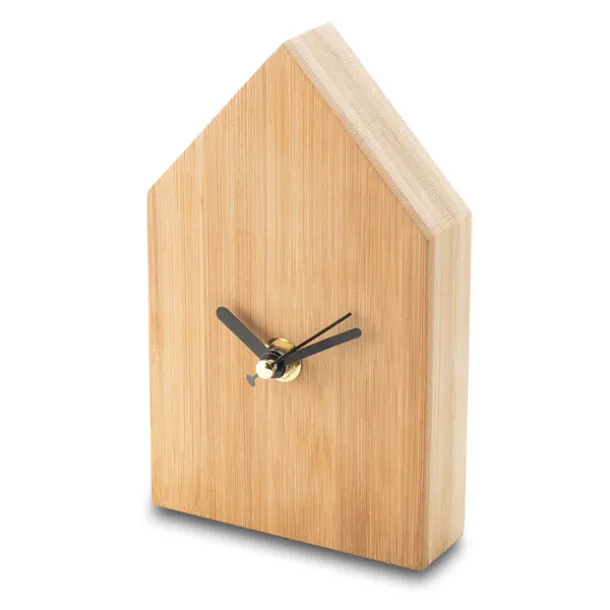 LA CASA bamboo clock Brown