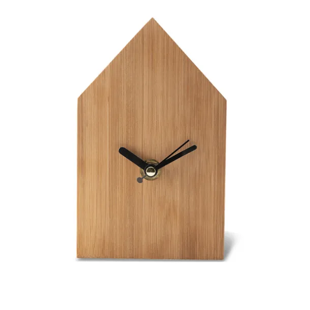 LA CASA bamboo clock Brown