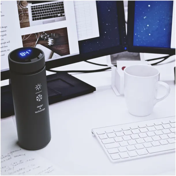 SCX.design D10 insulated smart bottle - SCX.design Crna
