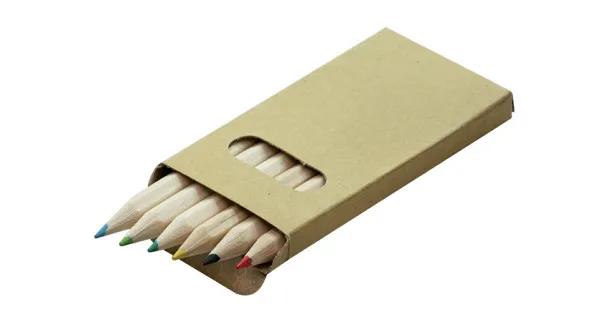 BARVA Colour pencils 6 pcs Beige