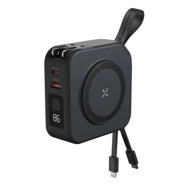  Urban Vitamin Saratoga 5u1 univerzalni punjač, 10.000 mAh - Urban Vitamin Crna