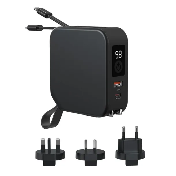  Urban Vitamin Saratoga 5u1 univerzalni punjač, 10 000 mAh - Urban Vitamin Crna