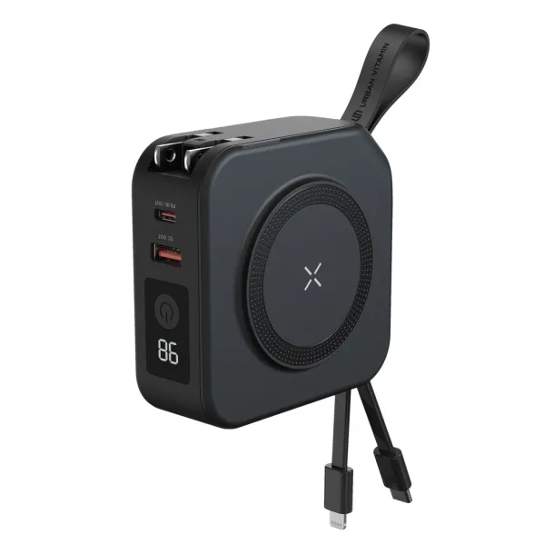  Urban Vitamin Saratoga 5u1 univerzalni punjač, 10.000 mAh - Urban Vitamin Crna